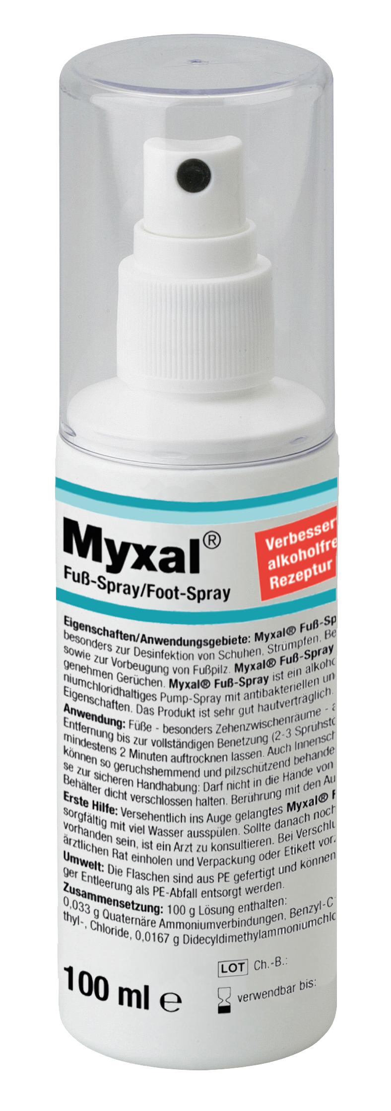 Myxal fussspray alkoholfrei 100ml 13885001